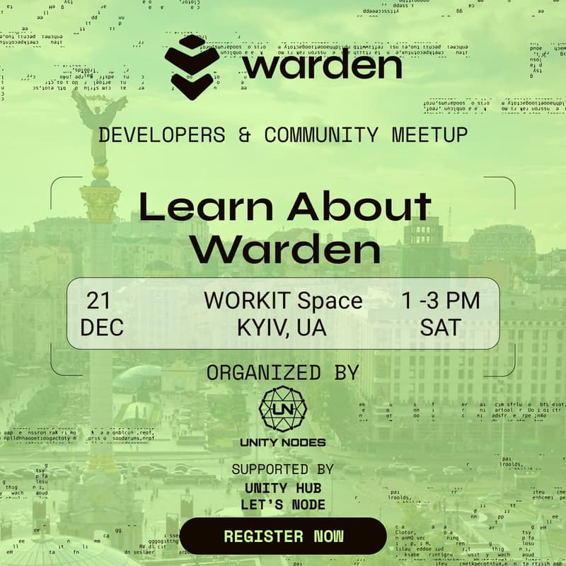 Cover Image for Learn about Warden Protocol - an event organized by Unity Nodes