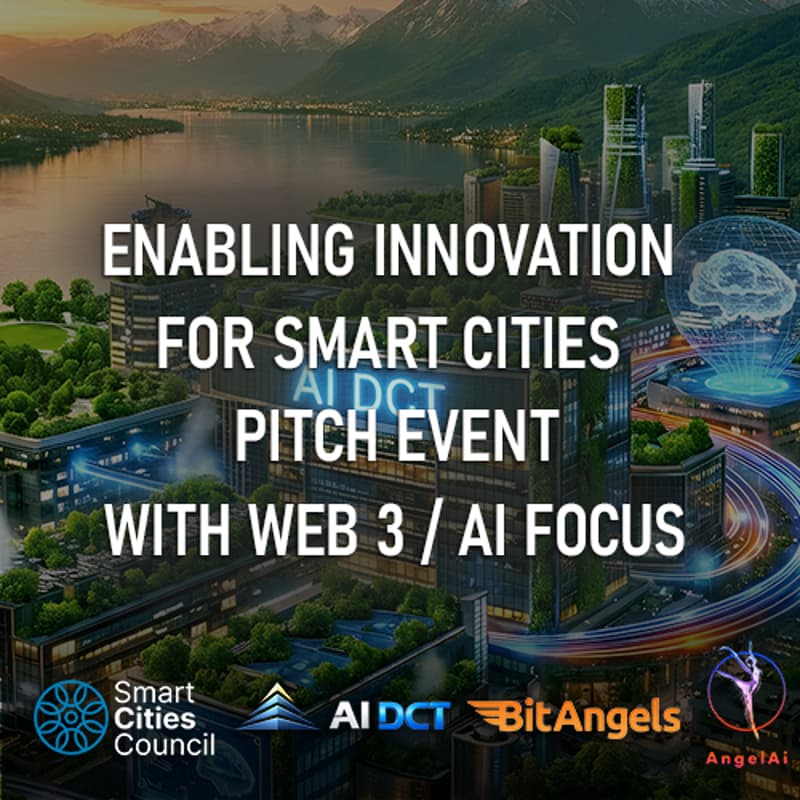 Cover Image for Enabling Innovation For Smart Cities - Pitch Event with Web 3 / AI Focus