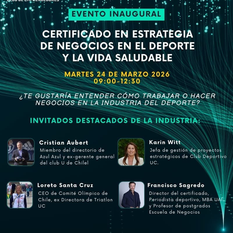 Cover Image for Evento Inaugural Certificado en Estrategia de Negocios en el Deporte y la Vida Saludable
