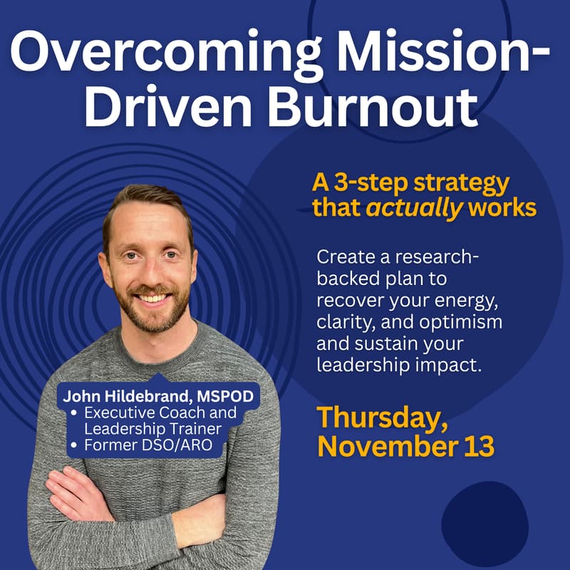 Cover Image for Overcoming Mission-Driven Burnout: A 3-step strategy that actually works