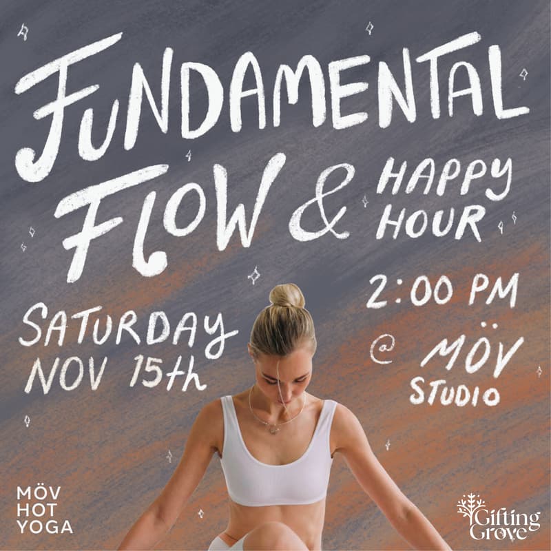 Cover Image for Fundamental Yoga Flow & Happy Hour
