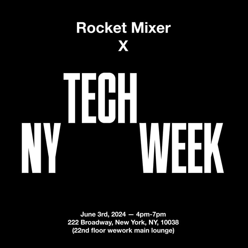 Cover Image for Rocket Mixer Startups Networking Event + Pitch Competition    NYC #TechWeek