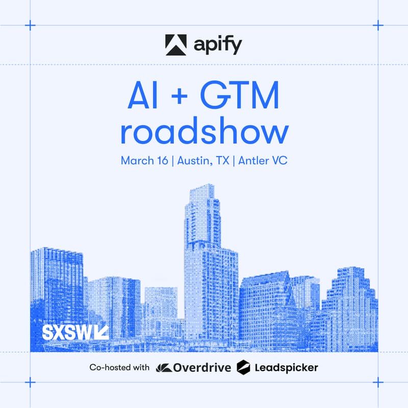 Cover Image for Apify AI + GTM roadshow: Austin