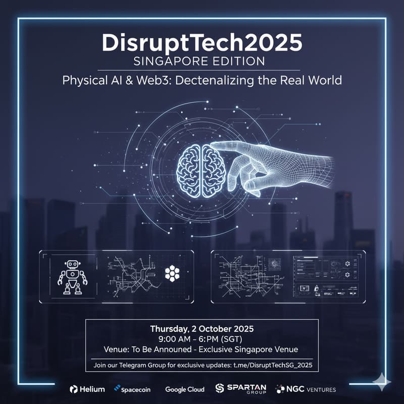Cover Image for 🛠️ DisrupTech 2025 Singapore Edition: Physical AI & Web3 🤖
