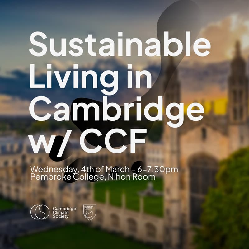 Cover Image for Sustainable Living in Cambridge — with Cambridge Carbon Footprint