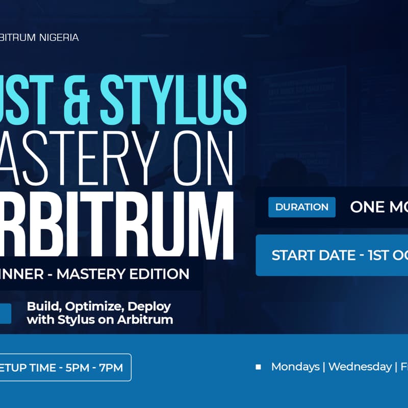 Cover Image for Rust and Stylus Mastery on Arbitrum