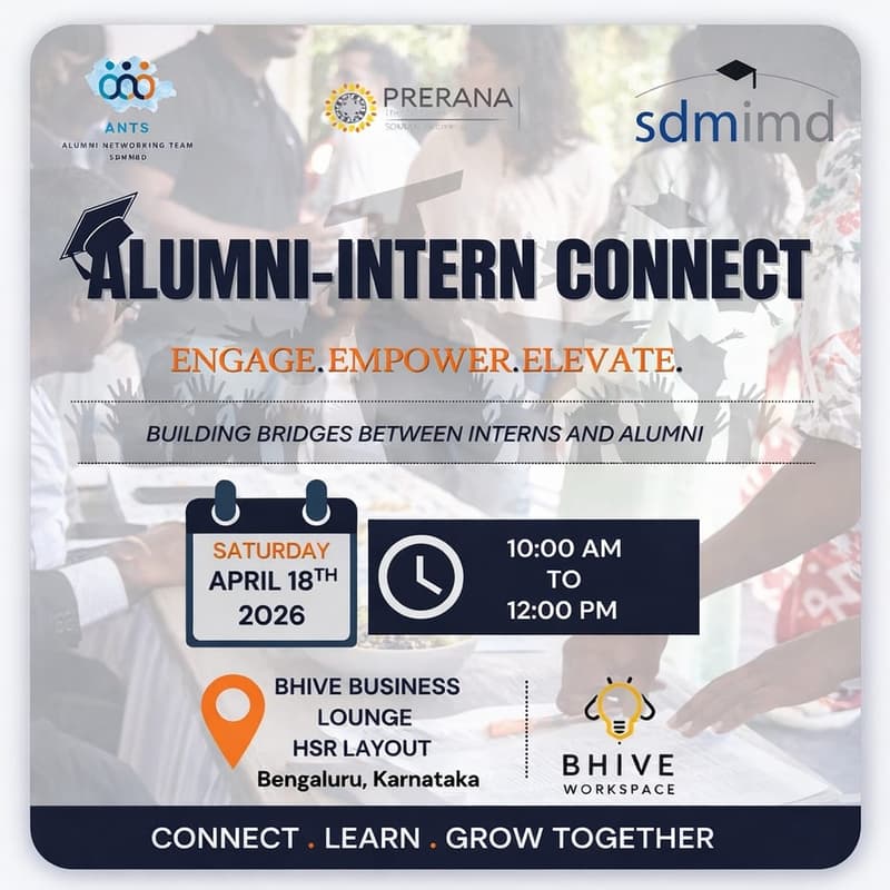 Cover Image for SDMIMD Alumni Intern Connect