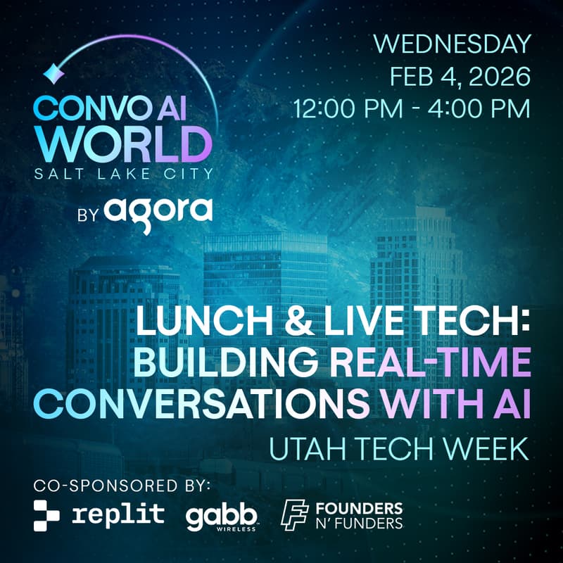 Cover Image for Free Lunch & $1K+ in Prizes: Build Real-Time Conversations with AI