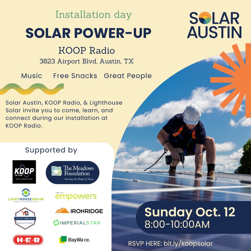 Cover Image for KOOP Radio Solar Install