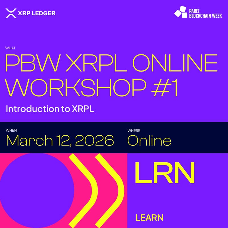 Cover Image for PBW XRPL Online Workshop #1 Introduction to XRPL