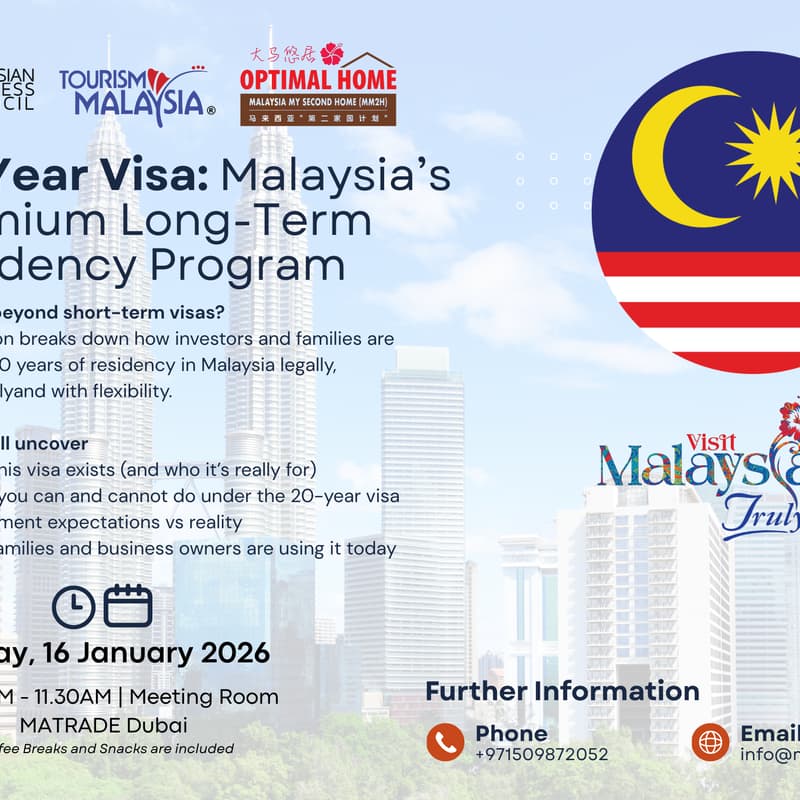 Cover Image for 20-Year Visa: Malaysia’s Premium Long-Term Residency Program