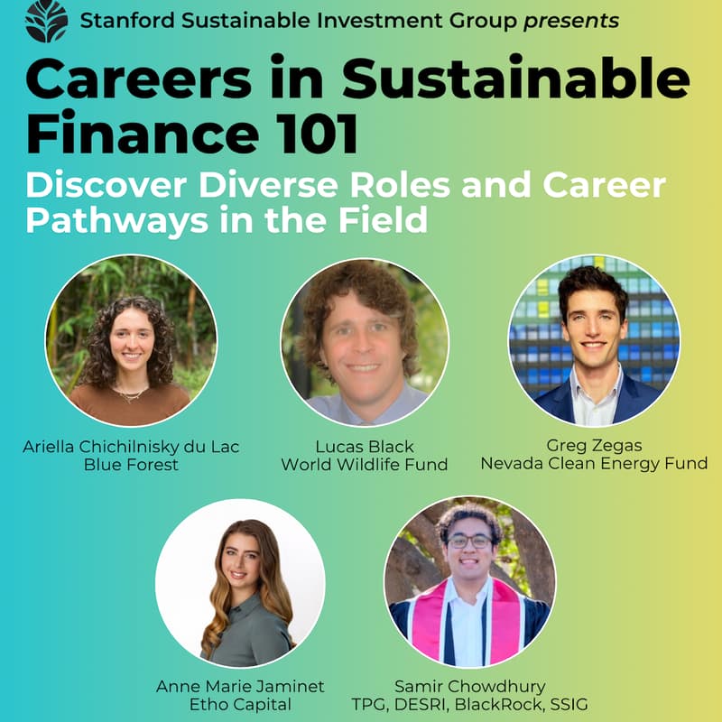 Cover Image for Careers in Sustainable Finance 101