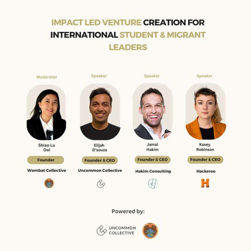 Cover Image for Impact Led Venture Creation for International Student and Migrant Leaders