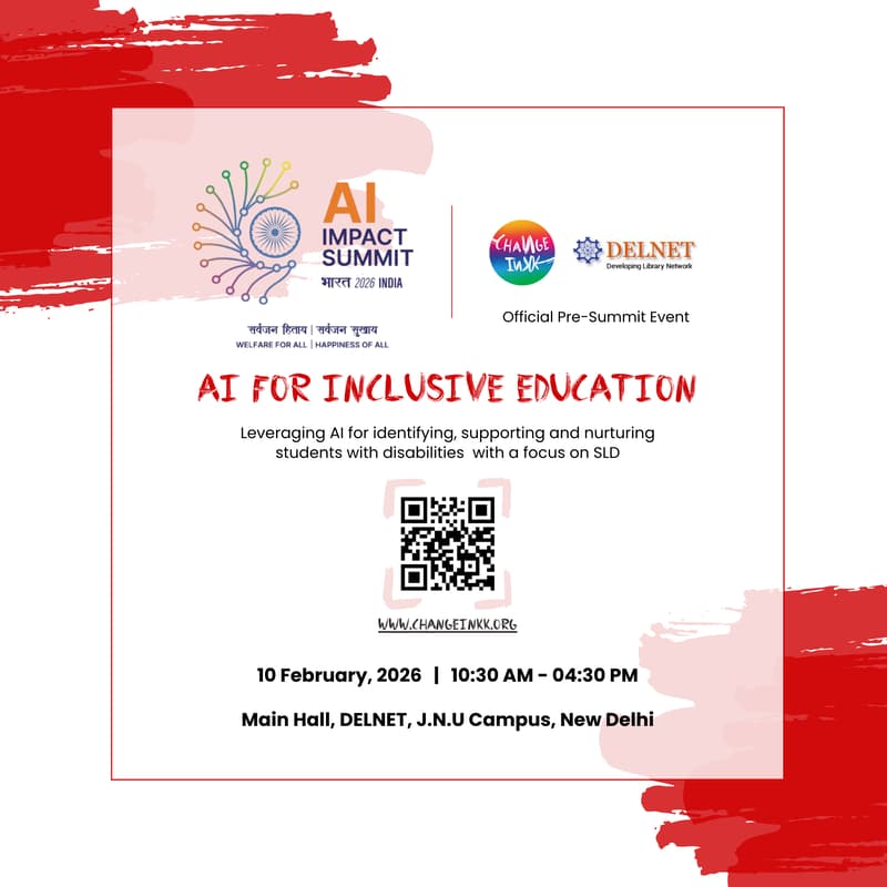 Cover Image for Workshop on AI for Inclusive Education for Neurodivergent Learners & Students with Specific Learning Disabilities (SLDs)