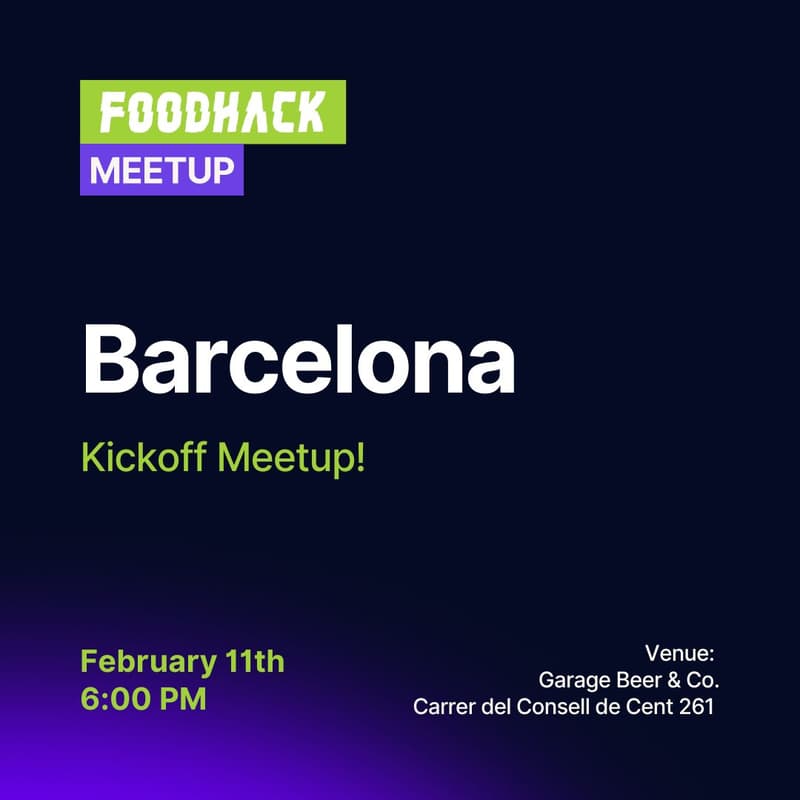 Cover Image for FoodHack Barcelona: Kickoff Meetup