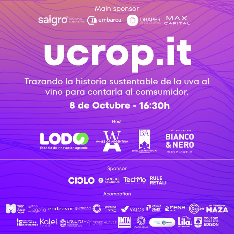Cover Image for ucrop.it: trazando la historia sustentable de la uva al vino para contarla al consumidor