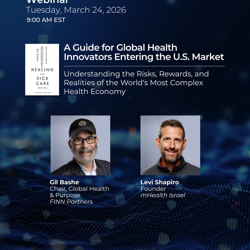 Cover Image for Best selling author, Gil Bashe (virtual): A Guide for Global Health Innovators in the US Market