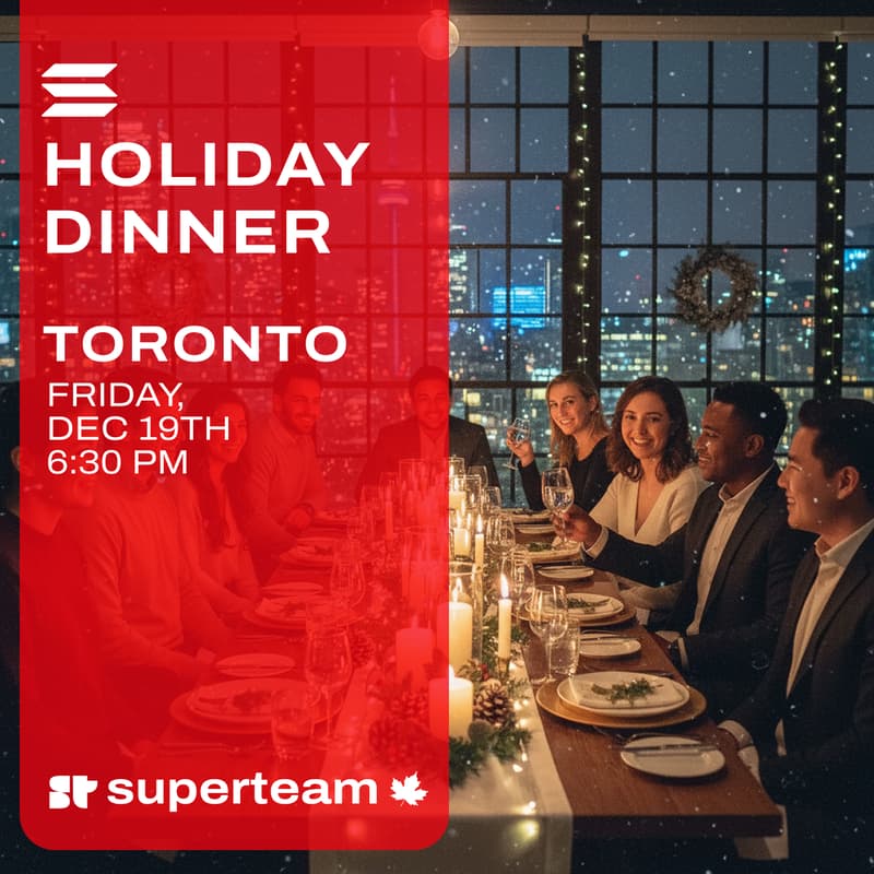 Cover Image for Superteam Canada Holiday Dinner Toronto