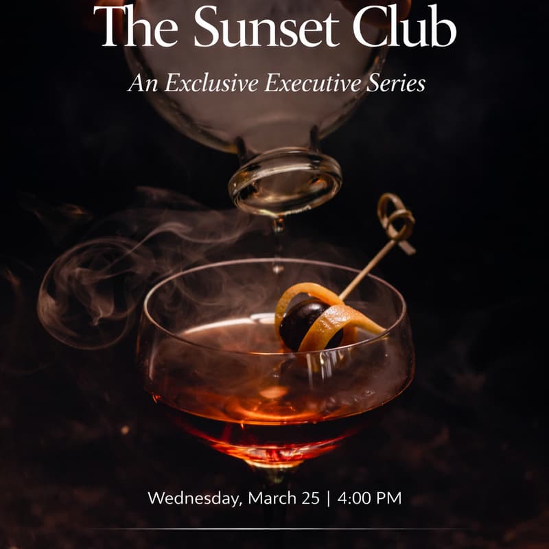 Cover Image for The Sunset Club — Executive Cocktail Hour