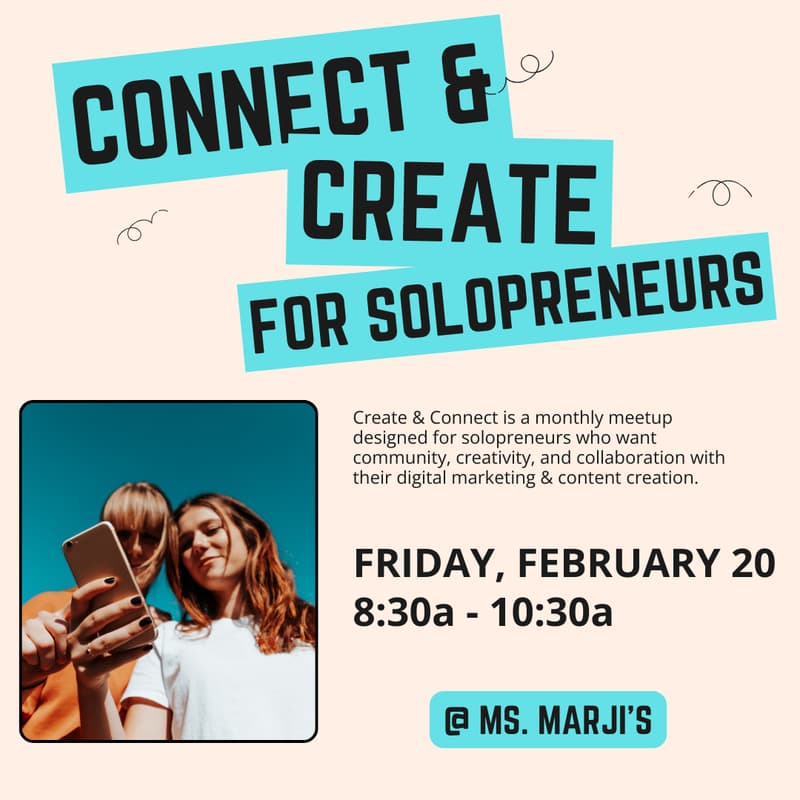 Cover Image for Connect & Create: A Marketing Meetup for Solopreneurs