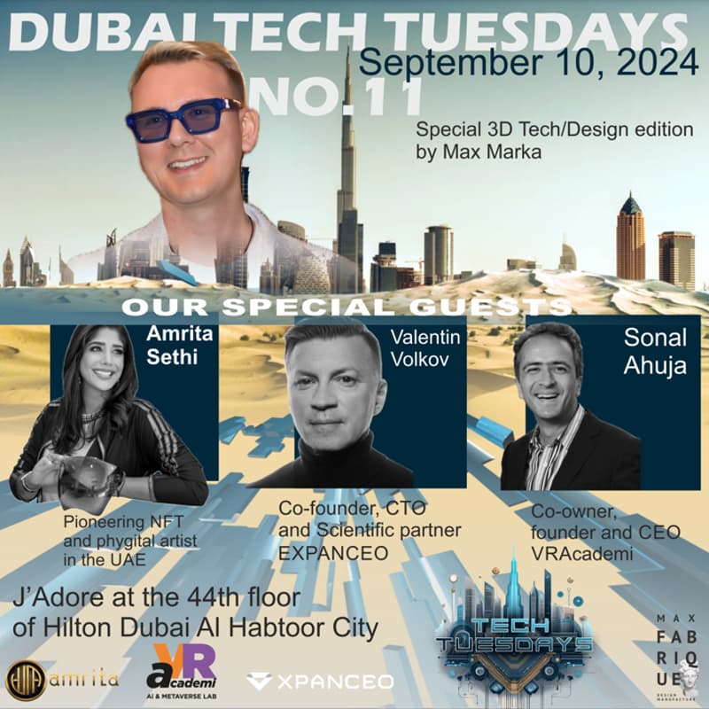 Cover Image for Dubai Tech Tuesdays No. 11 - Special 3D Tech/Design Edition