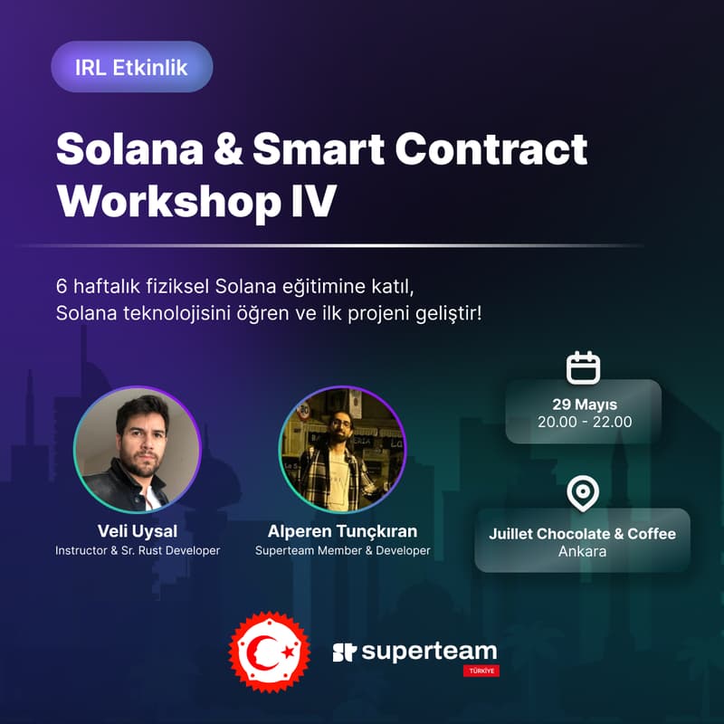 Cover Image for Solana & Smart Contract Workshop IV