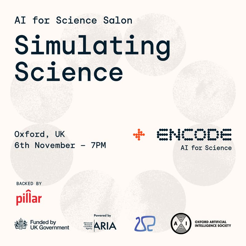 Cover Image for 'Simulating Science', an AI for Science Salon