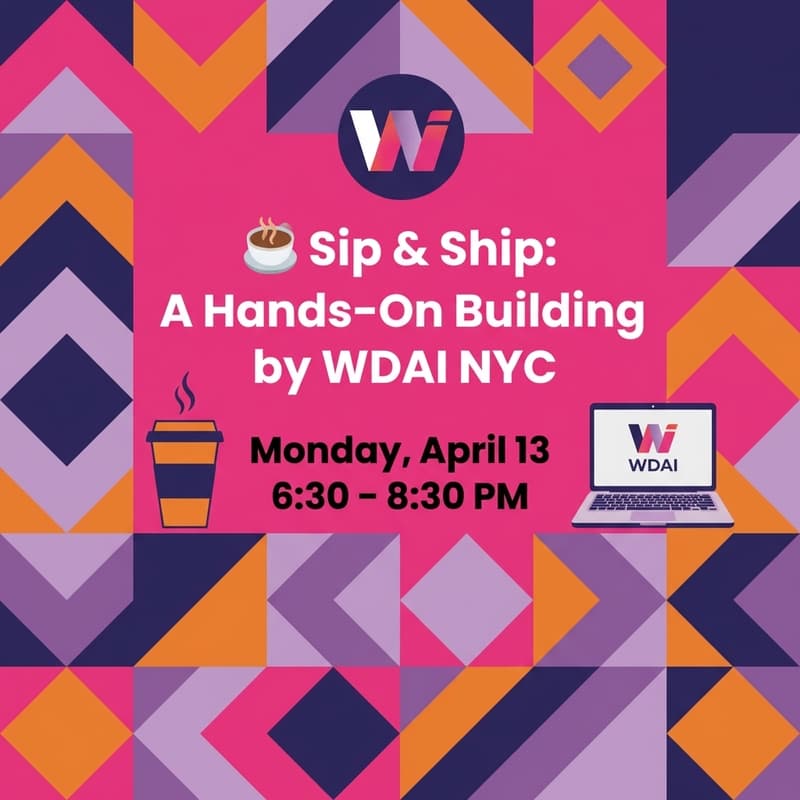 Cover Image for ☕ Sip & Ship: A Hands-On Building Night by WDAI NYC