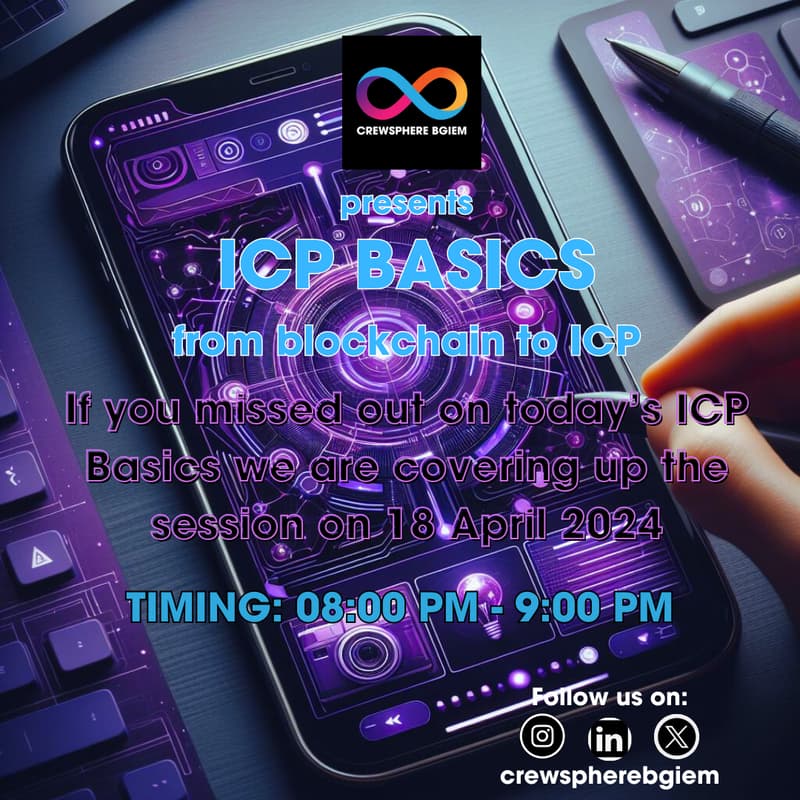 Cover Image for ICP Basics (Blockchain to ICP)