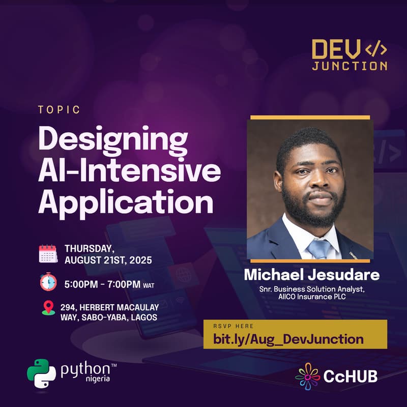 Cover Image for Dev Junction Event: 'Designing AI-Intensive Application'