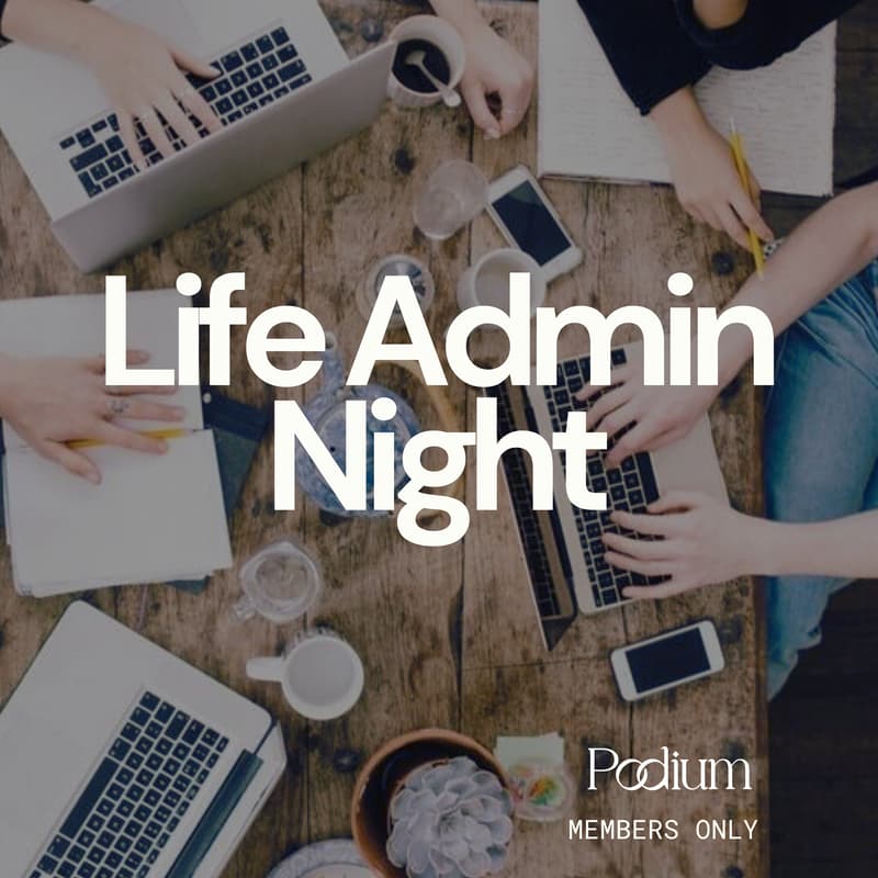Cover Image for March Special: Life Admin & Wine Night