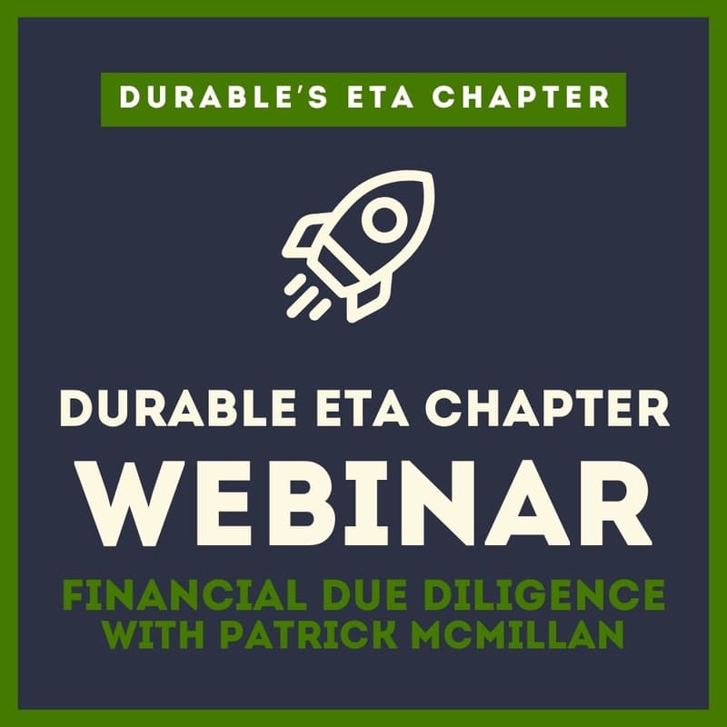 Cover Image for Durable ETA Chapter Session: Webinar with Patrick McMillan