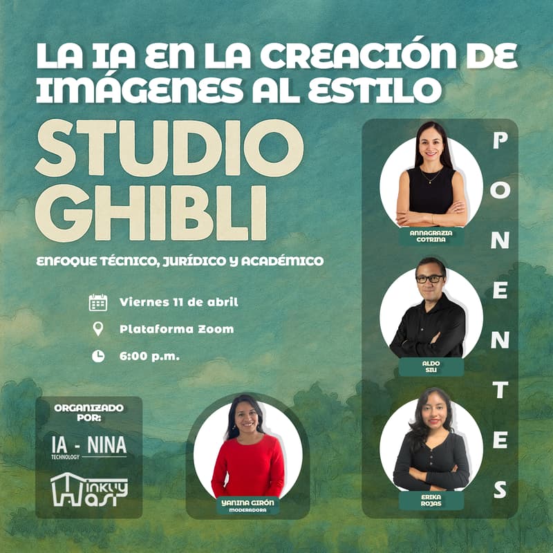 Cover Image for IMPLICANCIAS DE LA IA EN LA CREACIÓN DE IMÁGENES AL ESTILO STUDIO GHIBLI: ENFOQUE TÉCNICO, JURÍDICO Y ACADÉMICO