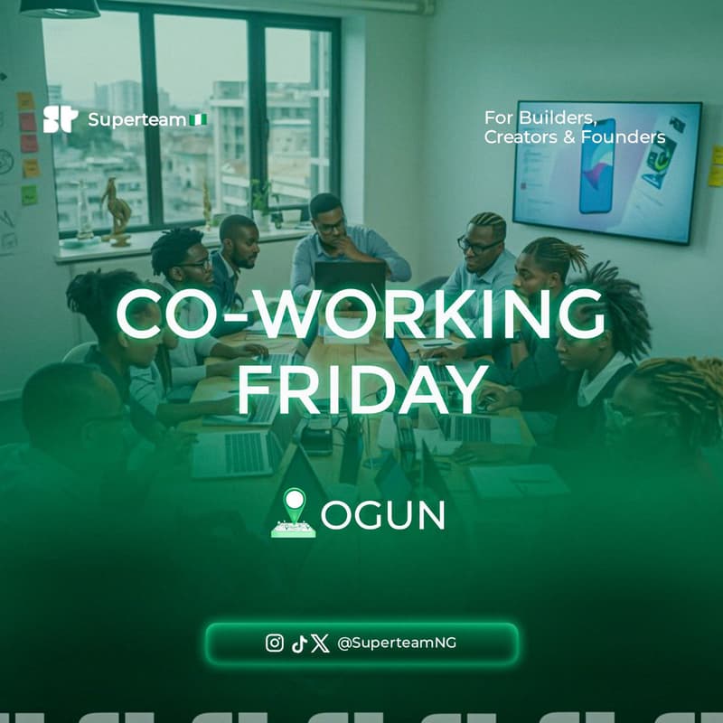 Cover Image for SUPERTEAMNG CO-WORKING FRIDAY (OGUN)