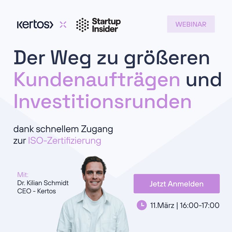 Cover Image for Der Weg zu größeren Kundenaufträgen und Investitionsrunden - dank ISO-Zertifizierung