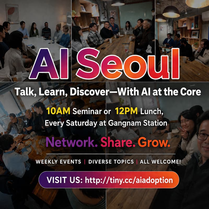Cover Image for ✨ AI Adoption Talk - Learning & Talking on AI 👥