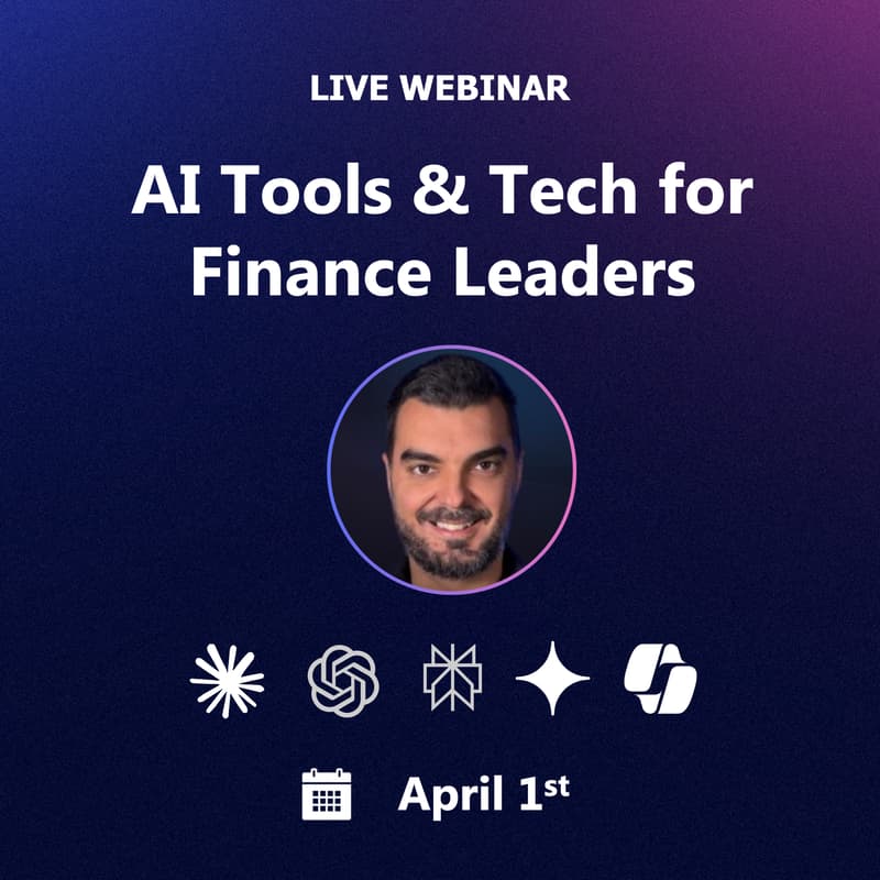Cover Image for AI Tools & Tech for Finance Leaders