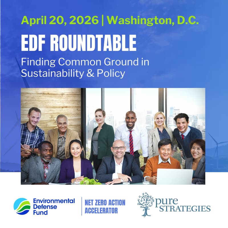 Cover Image for Finding Common Ground Roundtable: Aligning Sustainability Strategy and Government Affairs Priorities