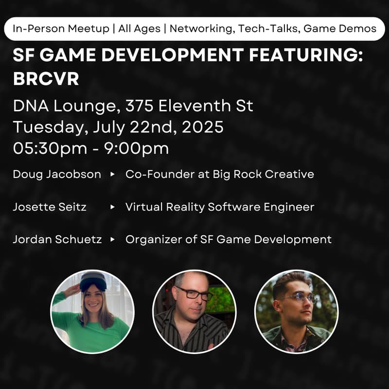Cover Image for SF Game Development Featuring: BRCVR