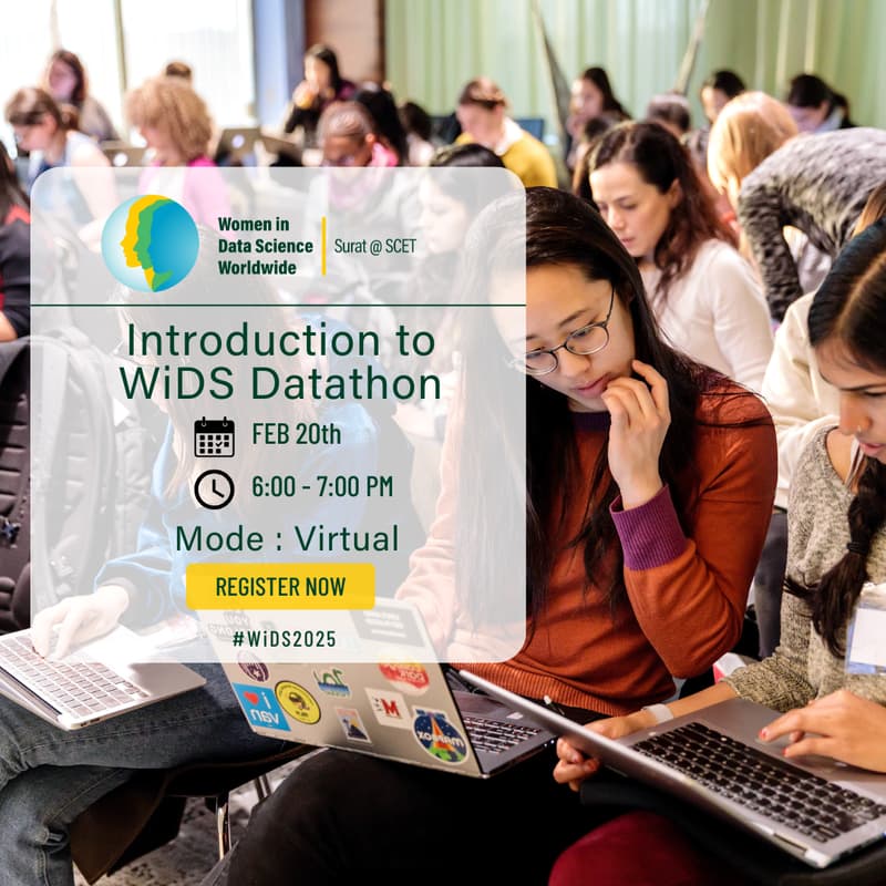 Cover Image for WiDS Surat – Introduction to WiDS Datathon