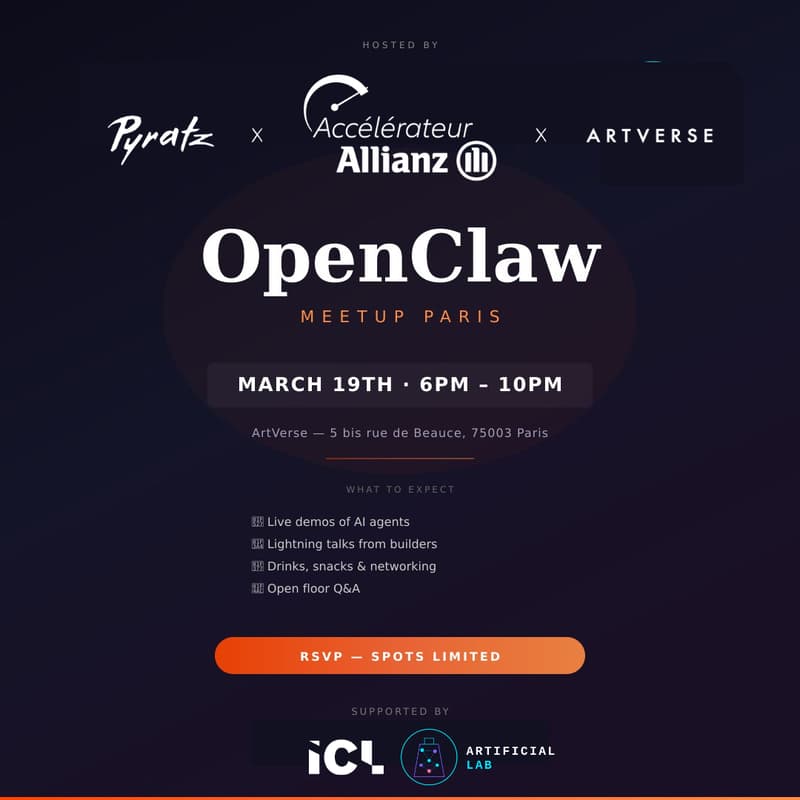 Cover Image for OpenClaw Meetup Paris 🦞