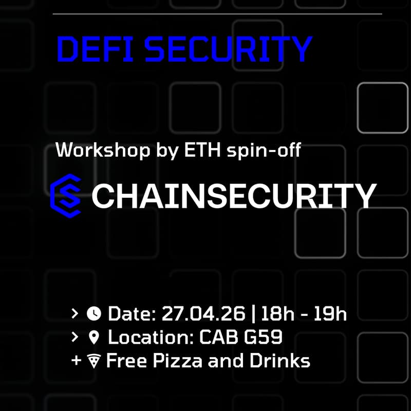 Cover Image for Workshop: DeFi Security with ETH spin-off ChainSecurity
