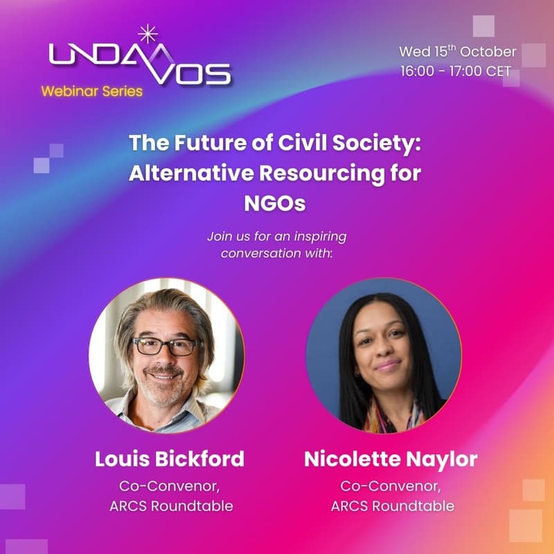 Cover Image for unDavos Webinar: The Future of Civil Society: Alternative Resourcing for NGOs