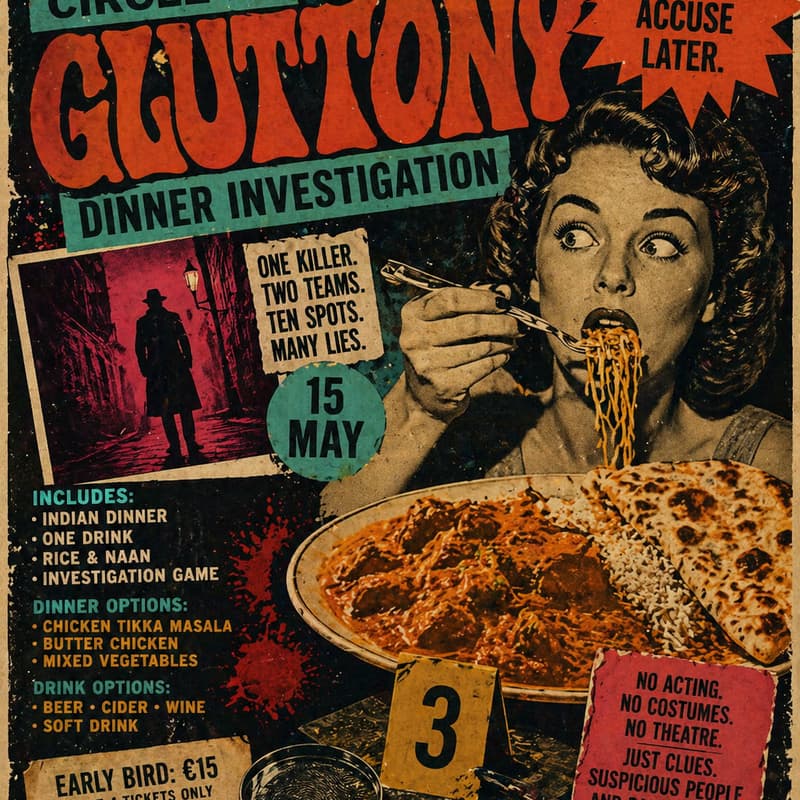 Cover Image for Dinner Investigation: Eat First, Accuse Later