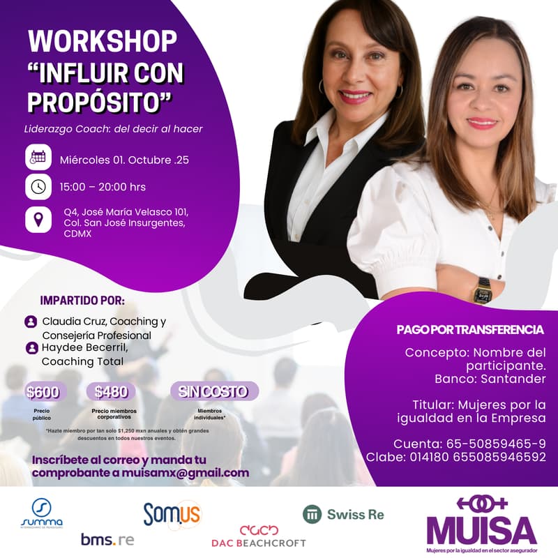 Cover Image for Workshop “Influir con propósito” | Liderazgo Coach: del decir al hacer
