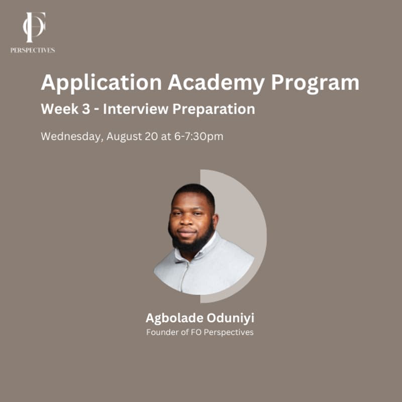 Cover Image for Application Academy Program Week 3 - Interview Preparation