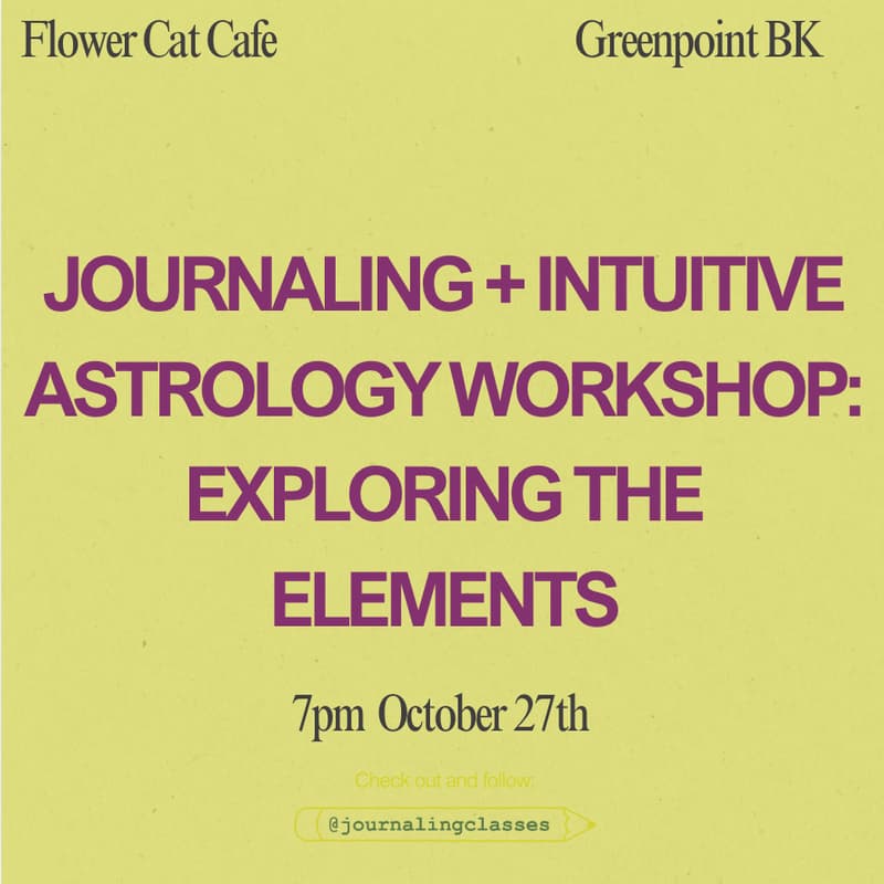 Cover Image for Journaling + Intuitive Astrology Workshop: Exploring the Elements