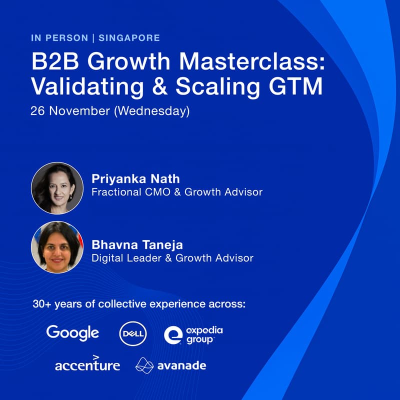 Cover Image for B2B Growth Masterclass: Validating & Scaling GTM