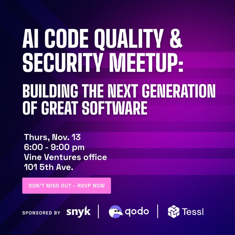 Cover Image for AI Code Quality & Security: Building the next generation of great software