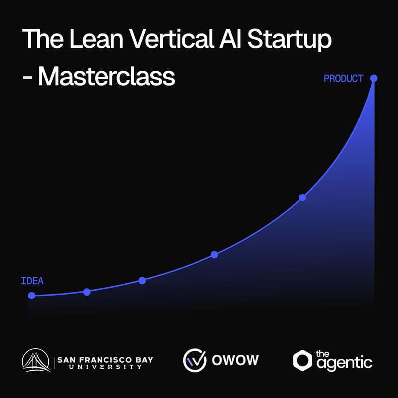 Cover Image for The Lean Vertical AI Startup - Masterclass